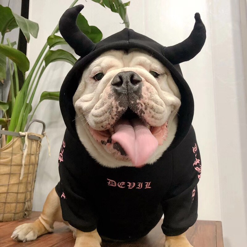 Halloween hundkläder rolig söt fleece enhörning huvtröjor kappa för liten hund fransk bulldog valp kostymer outfit husdjursprodukt