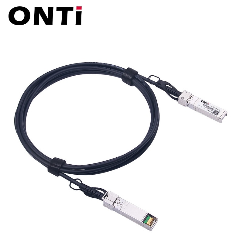 Cavo Twinax SFP 10G ONTi, cavo passivo rame (DAC) ad attacco diretto, 0.5-10M, per interruttore Cisco,Huawei,MikroTik,HP,Intel... ecc