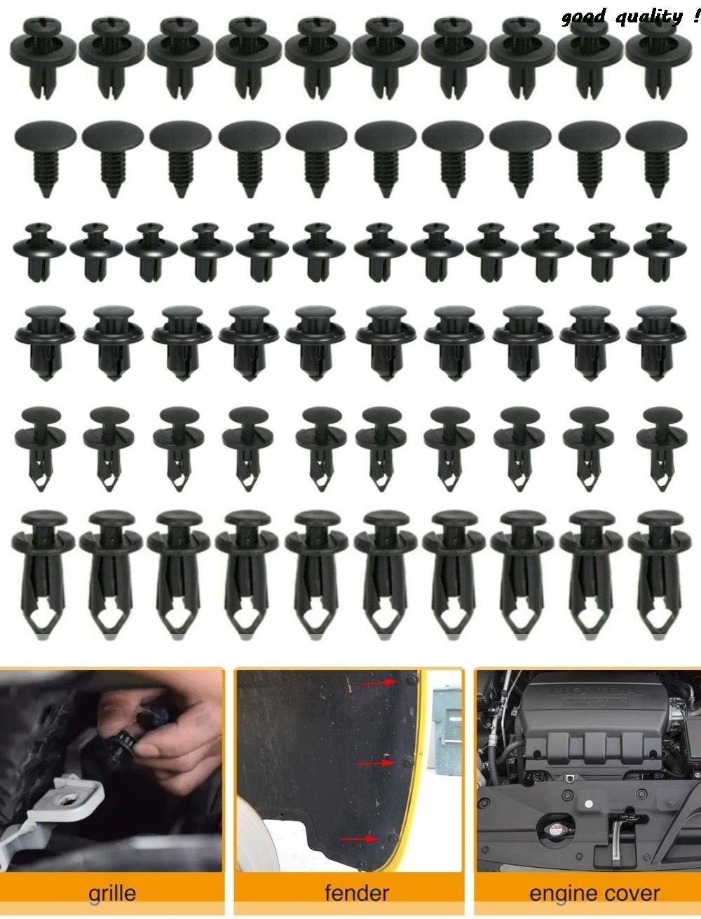 Clips de fixation pour voiture, 6 tailles, 60 pièces, pour Mitsubishi Asx Lancer 10 9 Outlander Pajero Sport L200 Expo éclipse
