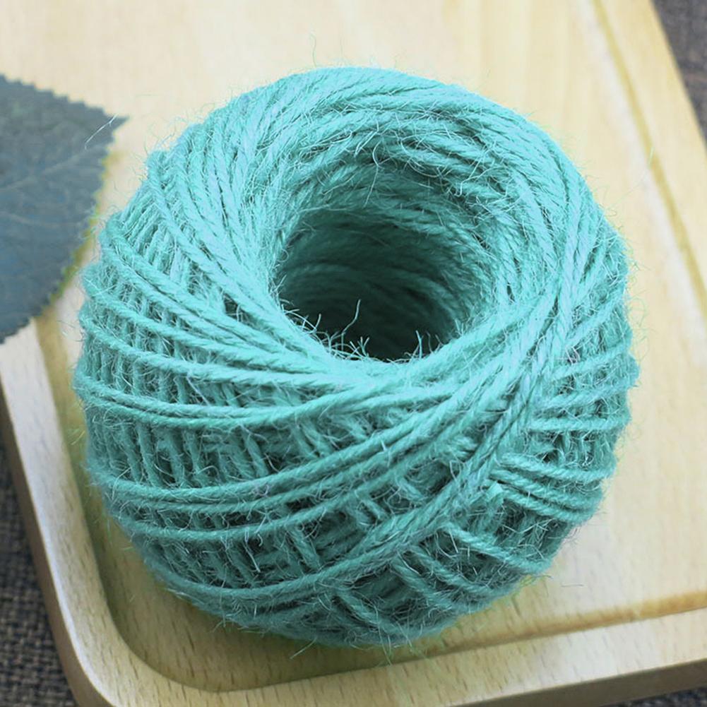 Rouleau de ficelle en chanvre 2MM 25 mètres bricolage | Cordes colorées à cordon pour boîte , étiquettes décoratives de mariage, 1 rouleau de décoration: E