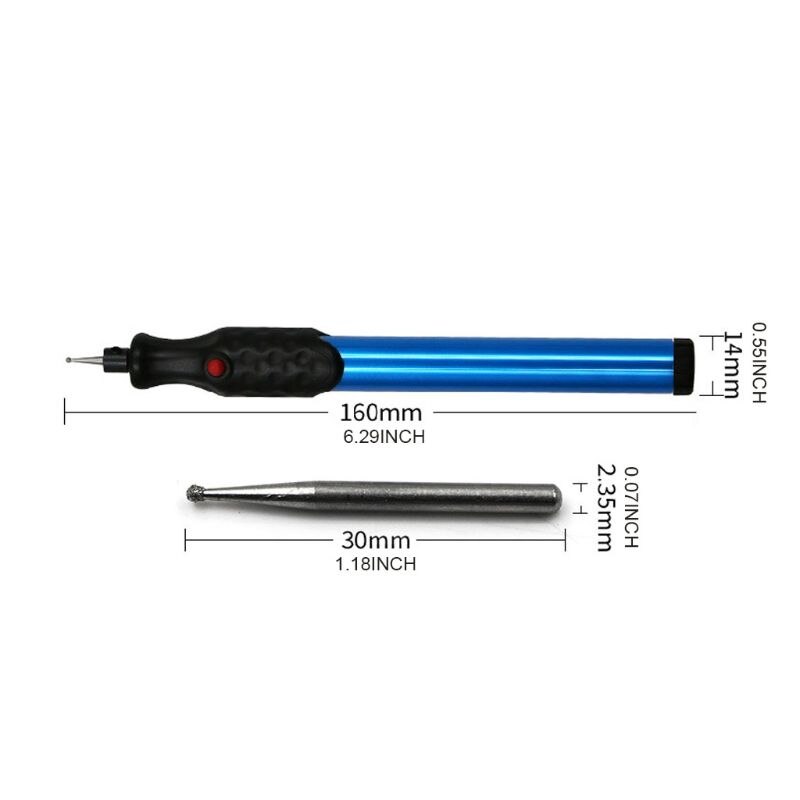 Electric Engraving Pen DIY Craft Scripture with Wrench Grinding Head for Metal