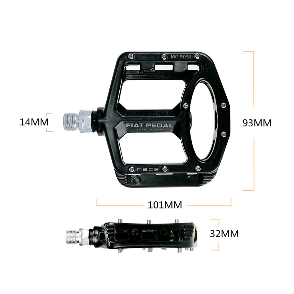 Ultralight Bicycle Pedals Magnesium Alloy Mountain Bike Flat Pedals Non-slip MTB Road Bike Pedals Platform Bicycle Accessories