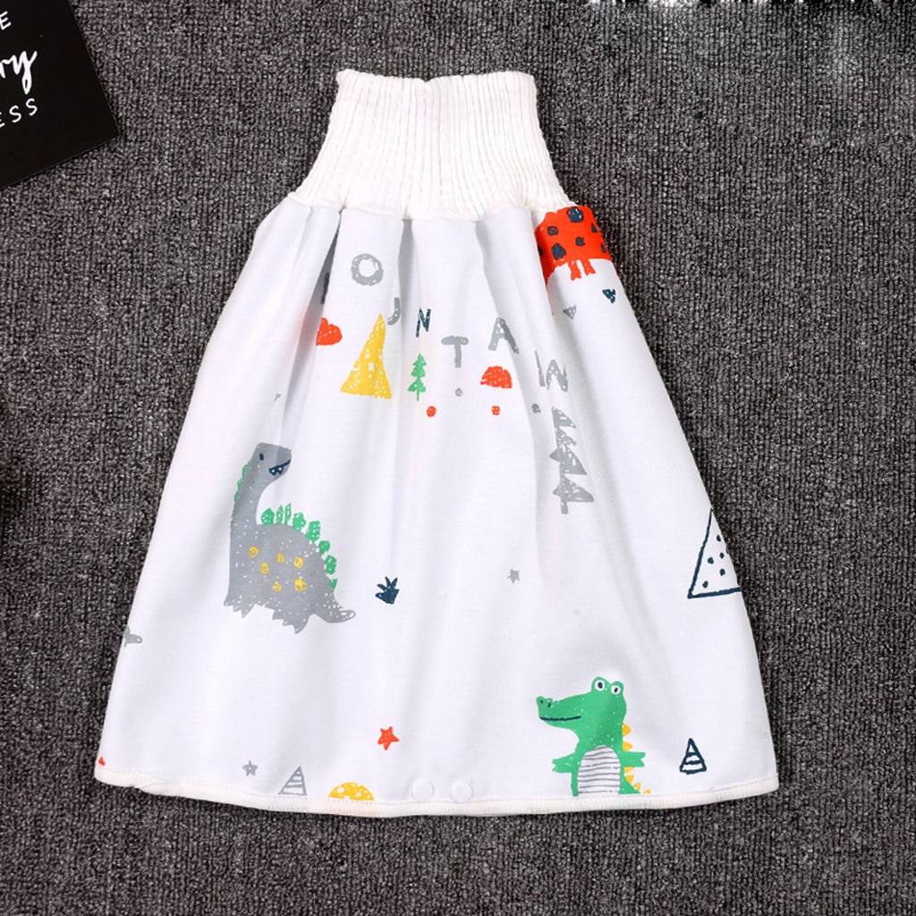 Baby Waterdichte Katoenen Trainingsbroek Doek Kleurrijke Animal Dinosaurus Print Luier Rok Slapen Bed Pad Matras D0