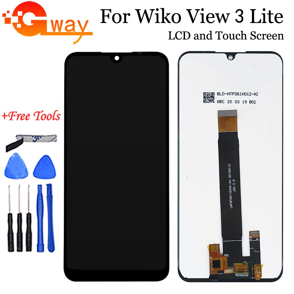 For Wiko View 3 / View 3 Lite LCD Display Touch Screen Digitizer Assembly For Wiko View 3 Pro LCD Phone Accessories+Free Tools