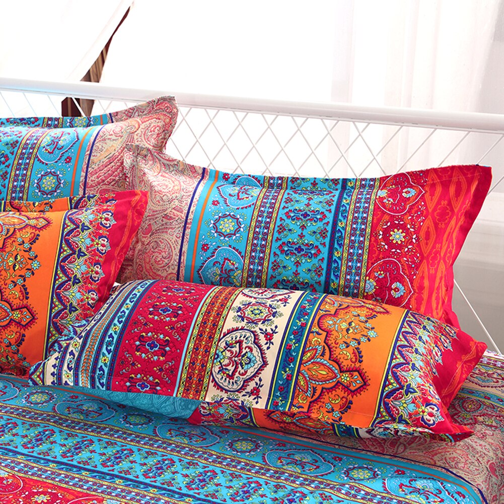 Creatieve Dekbedovertrek Met Kussensloop Mandala Gedrukt Thuis Slaapkamer Hotel Dekbed Machine Wasbaar Beddengoed Set