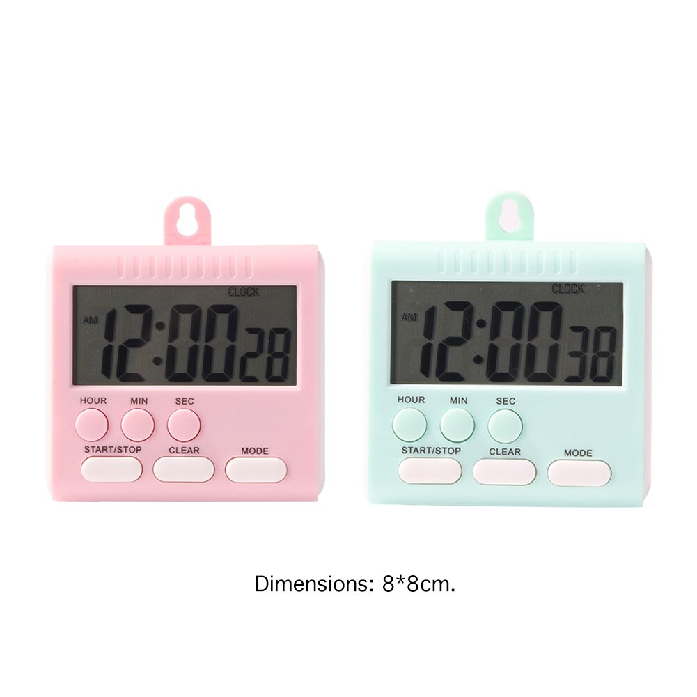 24 Hours Digital Kitchen Timer Practical Cooking Baking Count Up Countdown Alarm Sleeping Stopwatch Clocks Sport Work Study Tool