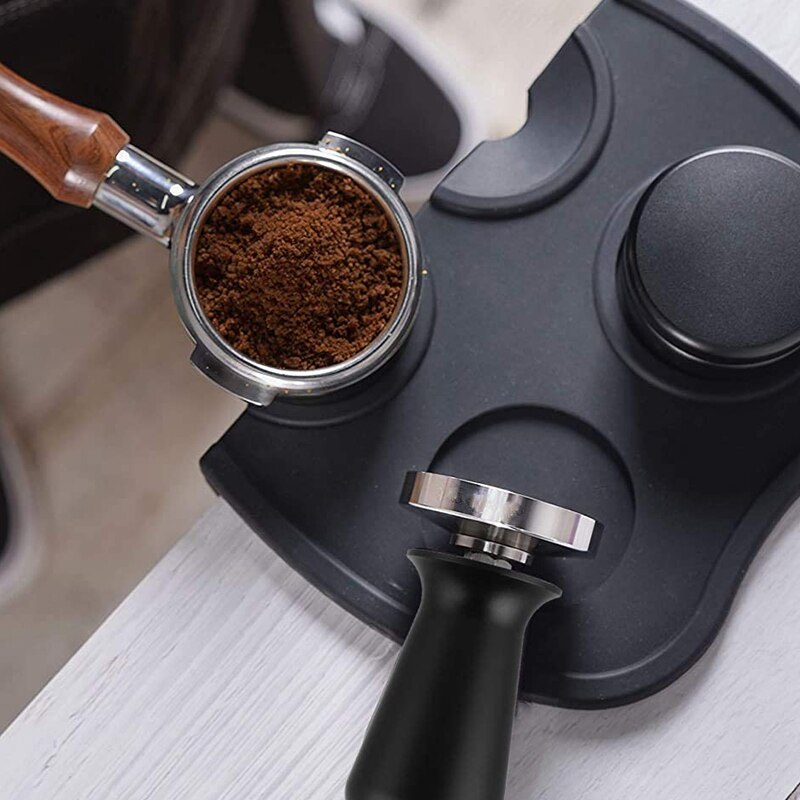 Kaffe tukle kaffe presser kaffebar forsyninger med silikon tukle matt rustfritt stål kaffe tukle 51mm