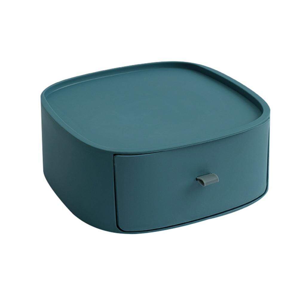 Organizer Boxes Useful Stackable Desktop Storage Boxes PP Cosmetic Drawers: Blue