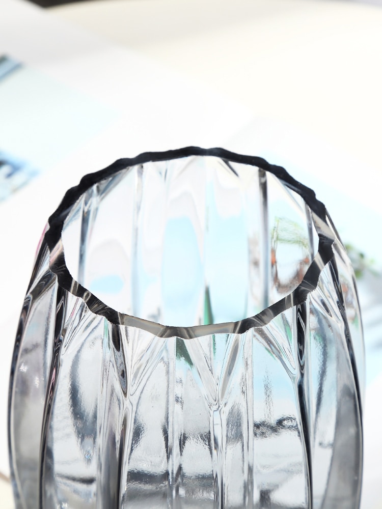 Stor glasflaska transparent färg hydroponisk vas vardagsrum blomdekoration heminredning tillbehör modern