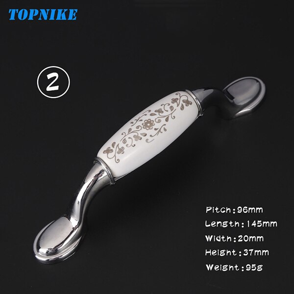 TOPNIKE Moderne keramische kleine handvat garderobe keukenkast handvat keramische knoppen landelijke stijl wit porselein knoppen en handgrepen: 2-96mm