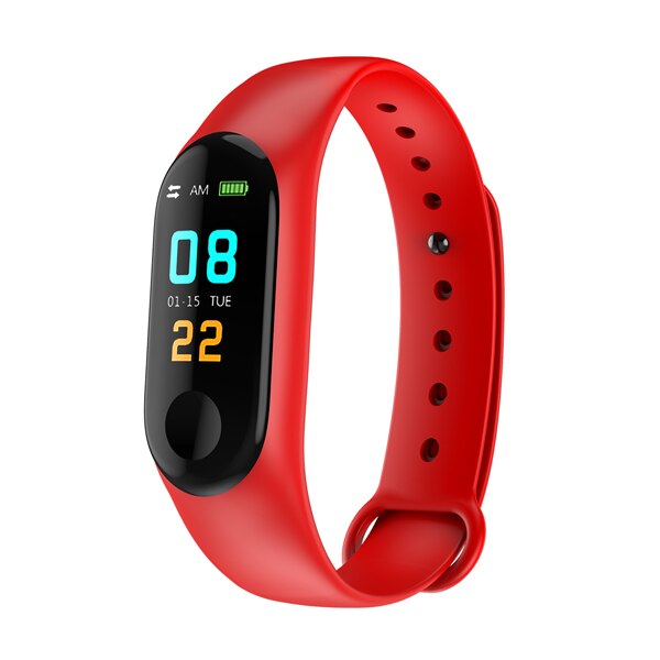 Kinderen Horloges Smart Stappenteller Kinderen Led Digitale Sport Horloge Voor Jongens Meisjes Elektronische Siliconen Armband Polshorloge Mannen: Red