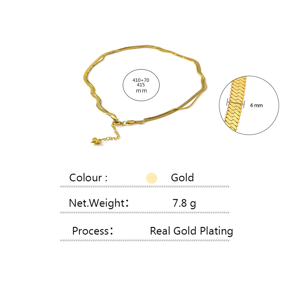 Yhpup Charm Geometrische Snake Collier Trendy Roestvrij Stalen Sieraden Gouden Metalen Ketting Брелок Voor Vrouwen