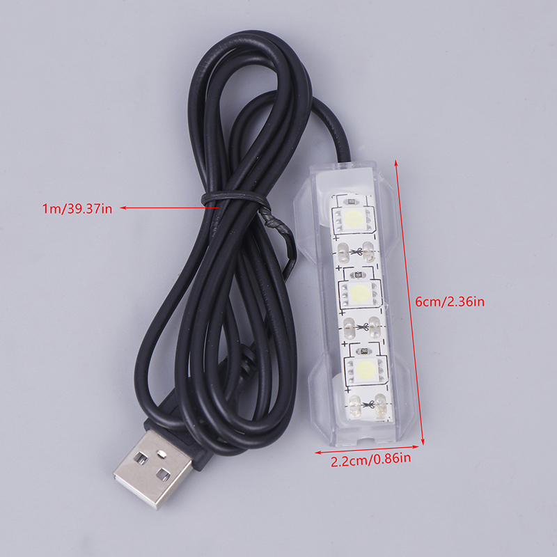 Visaccessoire Micro Aquariumlicht USB-aangedreven afstandsbediening Kleurrijke vis LED-lamp voor landschap USB-aquariumlicht: YELLOW