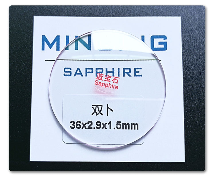 1,5mm Dicke Doppel Gewölbtem Saphir Uhr Kristall Durchmesser Von 30 ~ 38,5mm Konkaven Glas