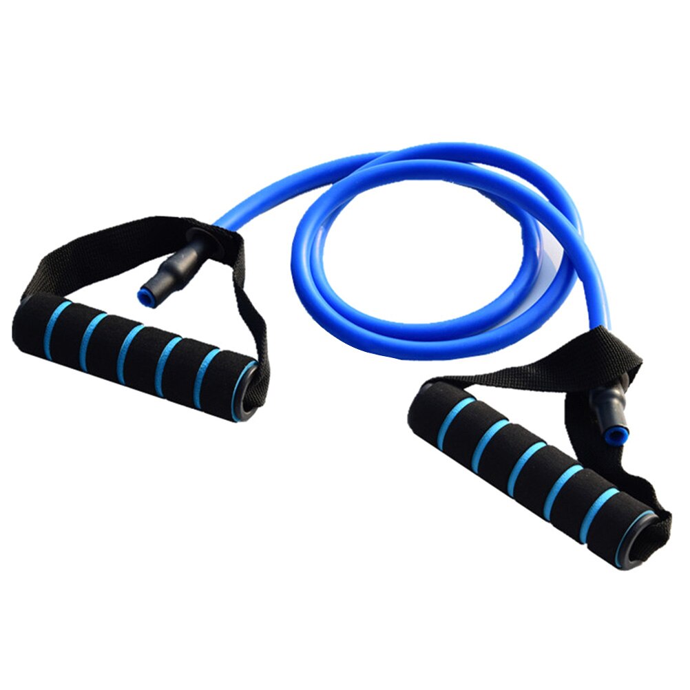 Trekkracht weerstandsband oefening elastische lus yoga fitness rekbanden pull up assist band voor afslanktraining: Blauw