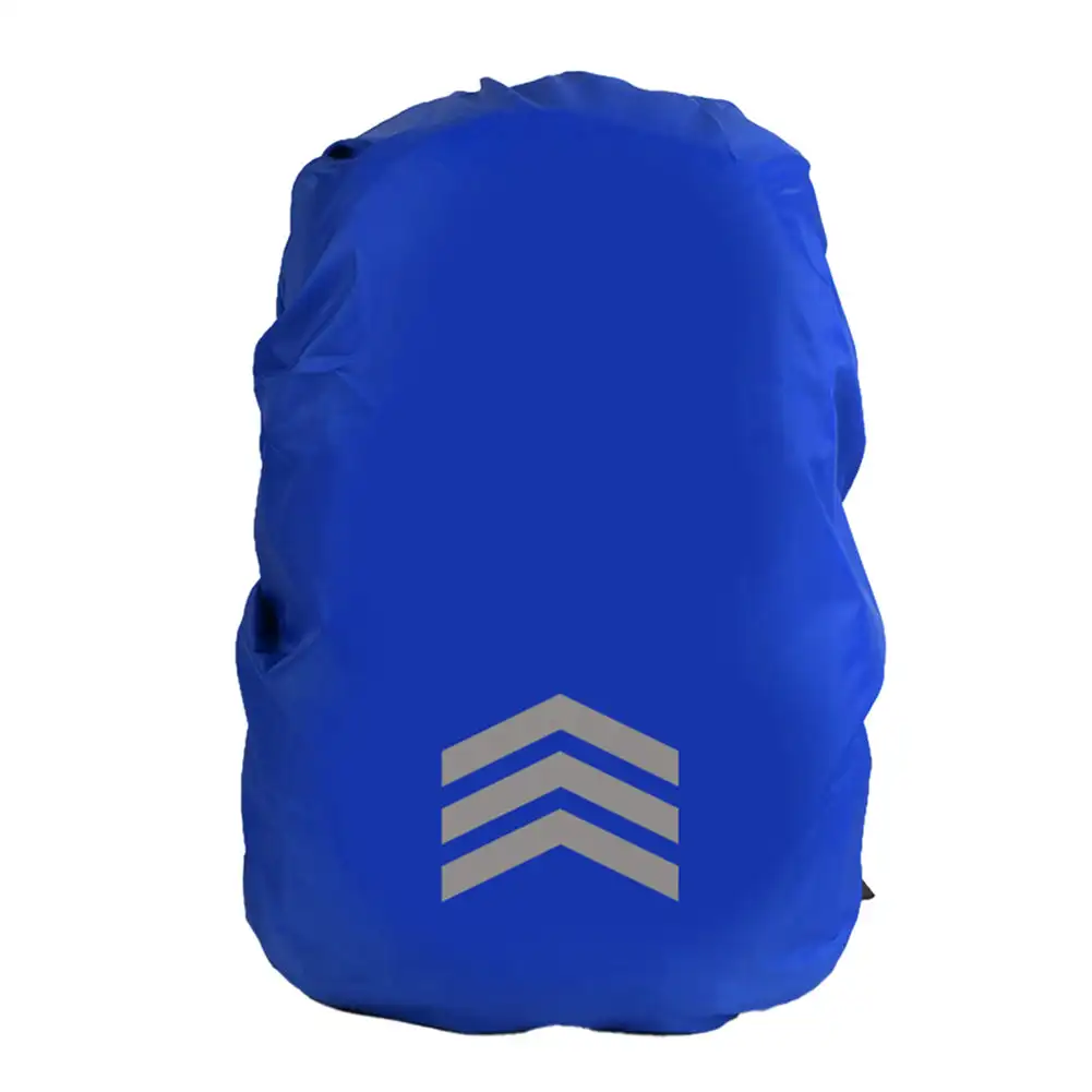 draussen Reflektierende Rucksack Regen Abdeckung Nacht Radfahren Wandern Sicherheit Klettern Tasche Abdeckung Wasserdichte Regen Abdeckung Für Rucksack 18-45L: GRAUE FARBE