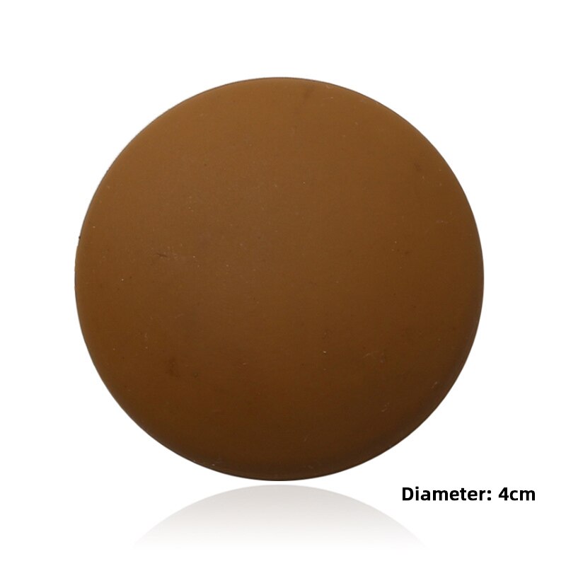 Deurstopper Deurknop Rubber Fender Lock Beschermende Pad Deur Crash Pad Muur Protector Shockproof Deurklink Stop Zelfklevende: Bruin / 2pcs