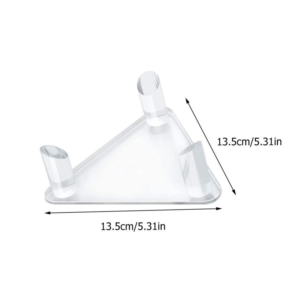 4pcs Acrylic Ball Stand Holder Sports Ball Storage Display Rack for Rugby