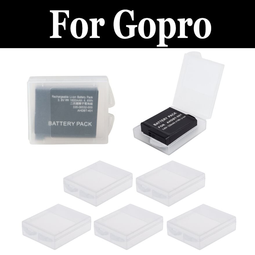 Batterijen Case Hard Plastic Batterij Beschermende Cases Opbergdozen Houder Oplaadbare Voor gopro Fusion 4 ERO 6 5 HERO