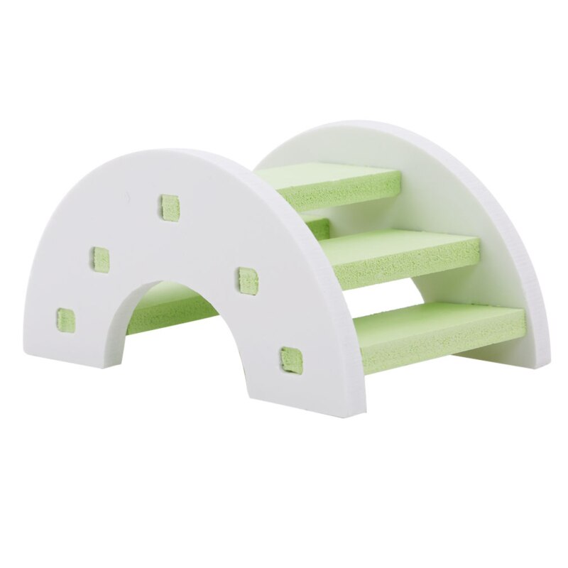 Hamster Ladder Rainbow Bridge Pet Toys Wooden Bridge Hanging Toys Small Animals Cage Accessories Hamster Seesaw Ladder Rainbow