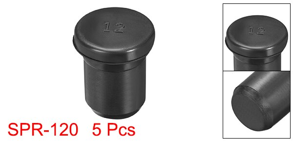 Uxcell 5Pcs 5.5Mm 7Mm 8Mm 9.2Mm 10.5Mm 12Mm 14Mm 15.8Mm 17.8mm Dia Seal Gat Insert Rubber Stopper Voor Wartel: 12mm Dia