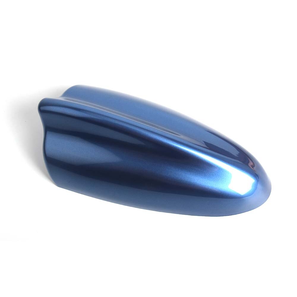 Antena de aleta universal para coche, radio especial para coche, antena de superaleta de tiburón, antenas de radio de coche especiales con pegatinas adhesivas 3M: Ice Blue