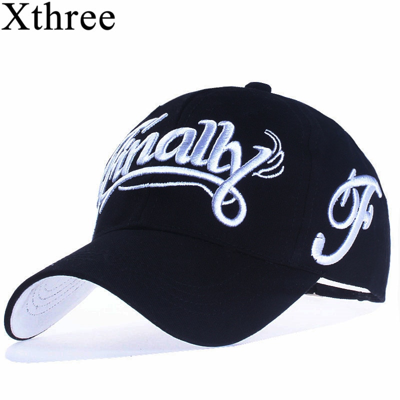Xthree 100% Cotton Baseball Cap Women Casual Snapback Hat for Men Casquette Homme Letter Embroidery Gorras