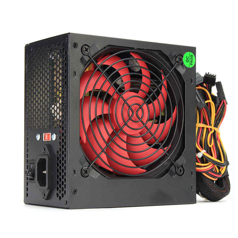 750w psu atx 12v gaming pc strømforsyning 24 pin / pci / sata / atx 700 walt 12cm fan computer strømforsyning til btc