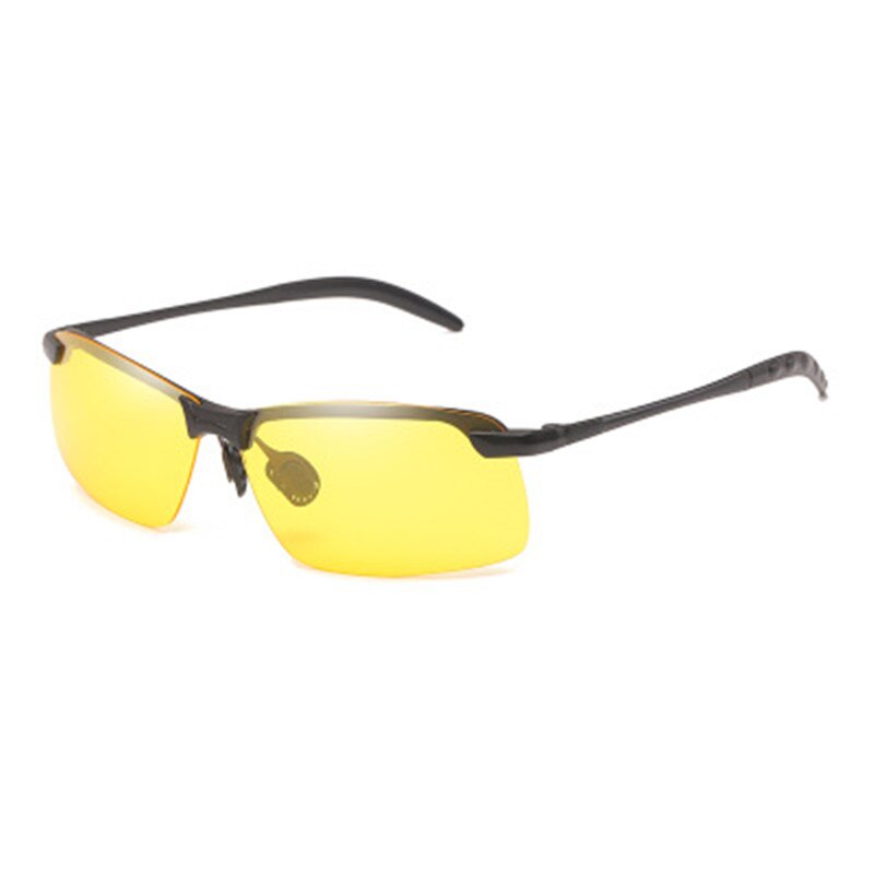 Men Polarized Driving Photochromic Sunglasses Chameleon Glasses Male Change Color Sun Glasses Day Night Vision Driver's Eyewear: BLACK NIGHT VISION / UV400