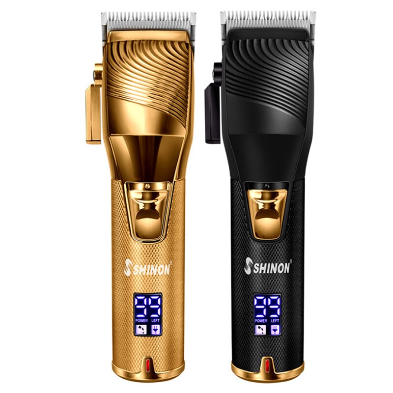 adjustable rechargeable LCD display cordless barber shop 10W hair clipper electric hair cutting machine cutter