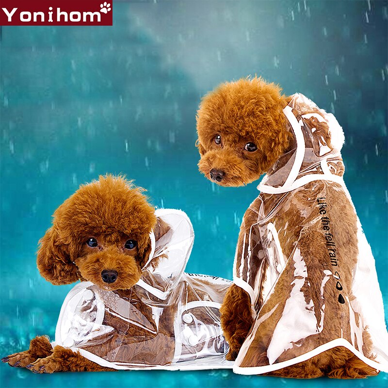 Regen Jas Voor Honden Jassen Regen Transparante Hond Regenjassen Jumpsuit Waterdichte Regenjas Voor Honden Huisdieren Kleding Waterdicht XS-XXL