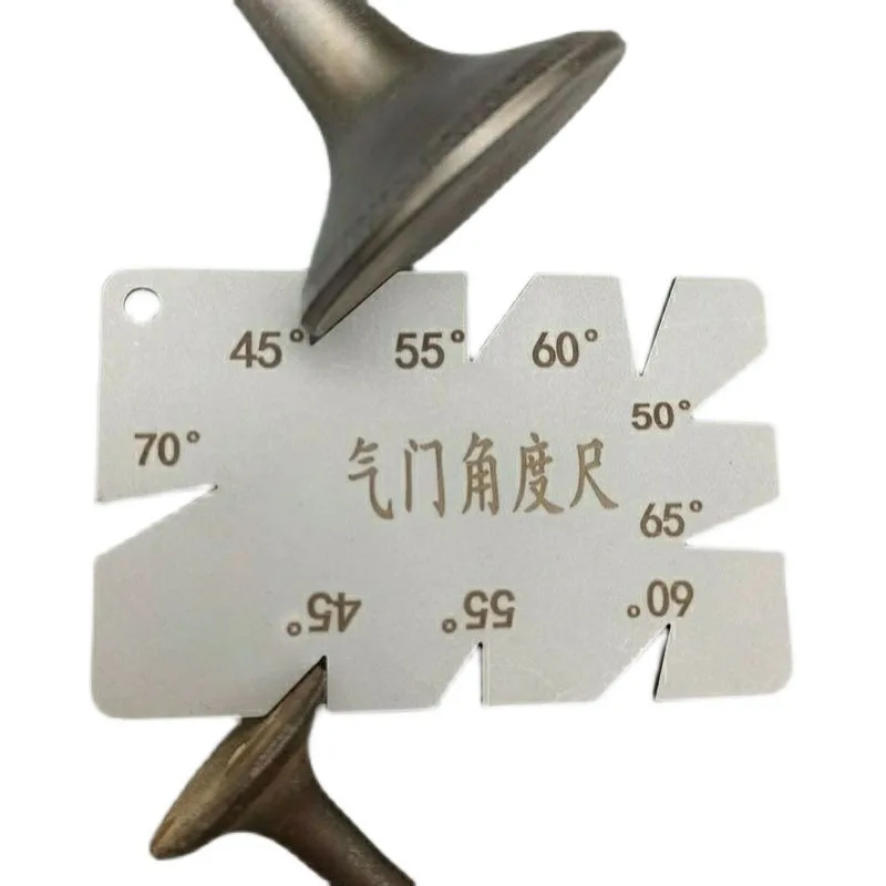 Calibrador de ángulo de válvula, herramienta de ángulo de medición de acero inoxidable para motor diésel de barco, motocicleta, coche, 45, 55, 60, 65, 70 grados
