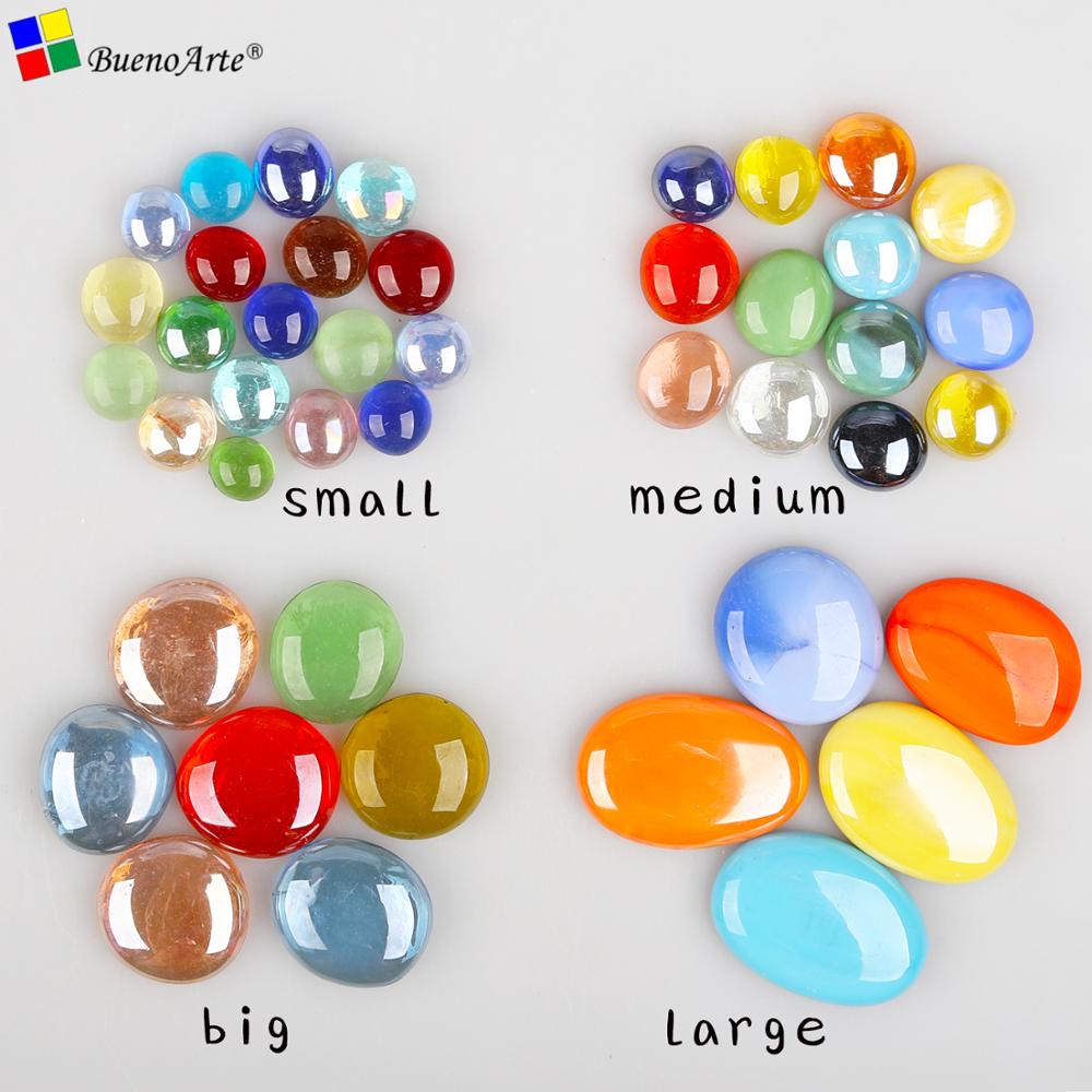 200g/ 65 pcs 13-18mm small Transparent Glass gems Glass drops Glass Nuggets Glass beads DIY craft mosaic red blue white black