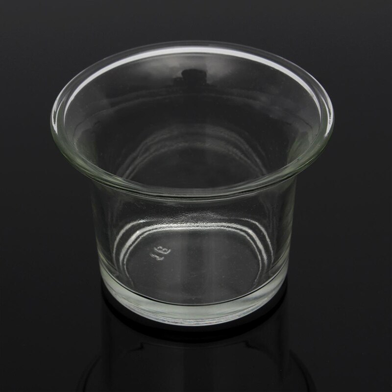 1 kpl lasinen kynttilänjalka pieni kirkas lasi valokynttilänjalka juhlien hääkoristelu  jk0609