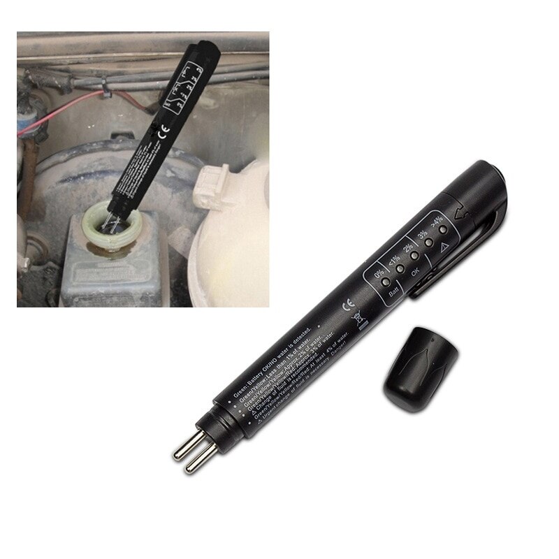 Auto Dc 6V-24V Voltage Circuit Test Pen Auto Remvloeistof Tester Diagnostic Tools Olie 5 leds Auto Remvloeistof Testing Tool