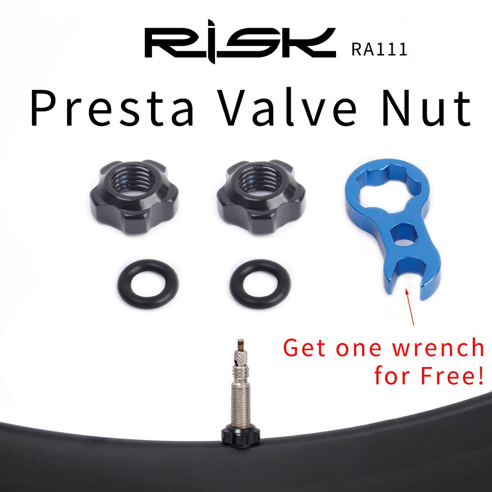 Bicycle Presta Valve Nut With tool set Road Bike MTB Valve Fixed Nut Washer France Tire Waterproof Protection Accessories