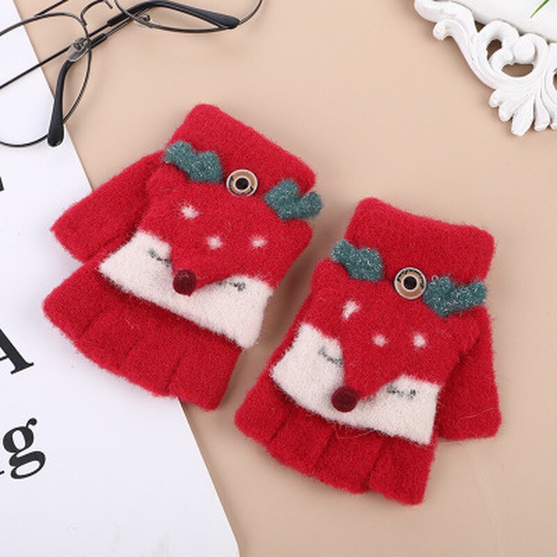 Winter Handschuhe freundlicher Finger Handschuhe Nette Karikatur Ebene Mitttens für freundlicher Baby Jungen Mädchen Winter Handschuhe für Weihnachten