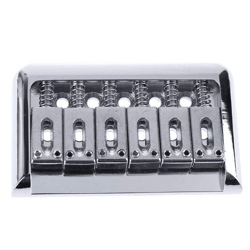 Chrome FIXED HardTail 6 String ELECTRIC GUITAR BRIDGE TAILPIECE & Wrench Metal