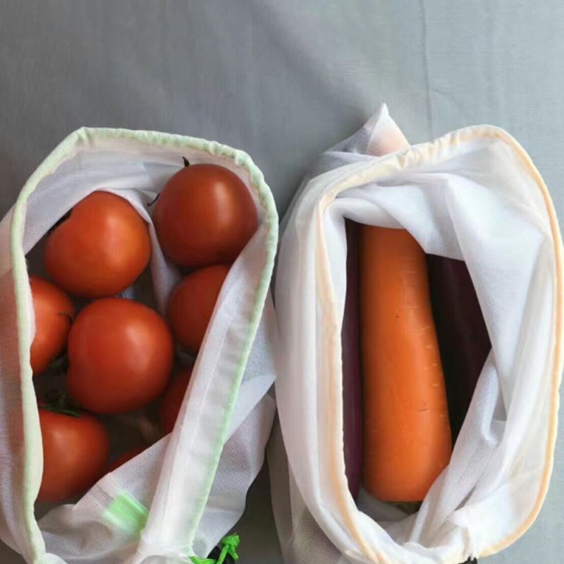 Vegetable Bag Eco Friendly Reusable Mesh Produce Bags Superior Double-Stitched Strength U9 Reusable Produce Bags