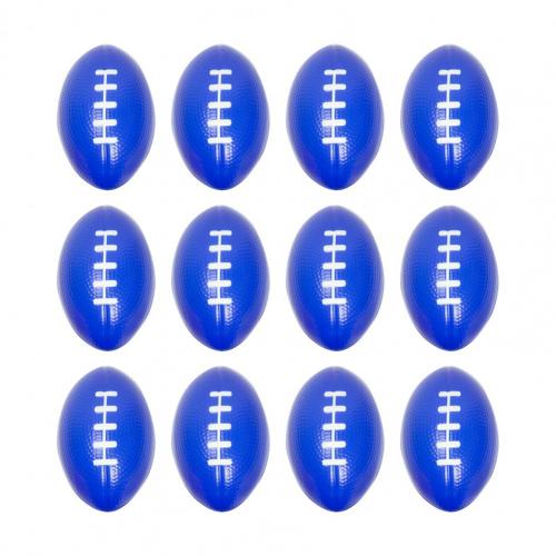 12Pcs Mini Football Stress Ball Anxiety Relief High Elasticity Party Favor Hand Grip Football Training Stress Ball for Home: Dark Blue