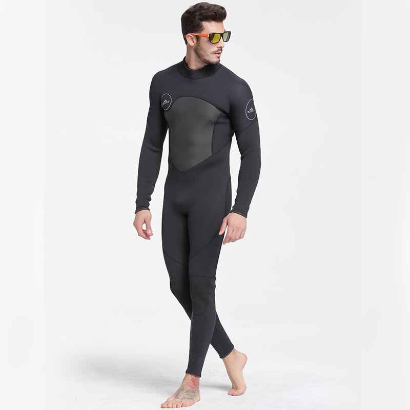 Traje de neopreno de 3MM para hombre, traje cálido de cuerpo completo para buceo, surf, pesca submarina, triatlón, kitesurf, Mono