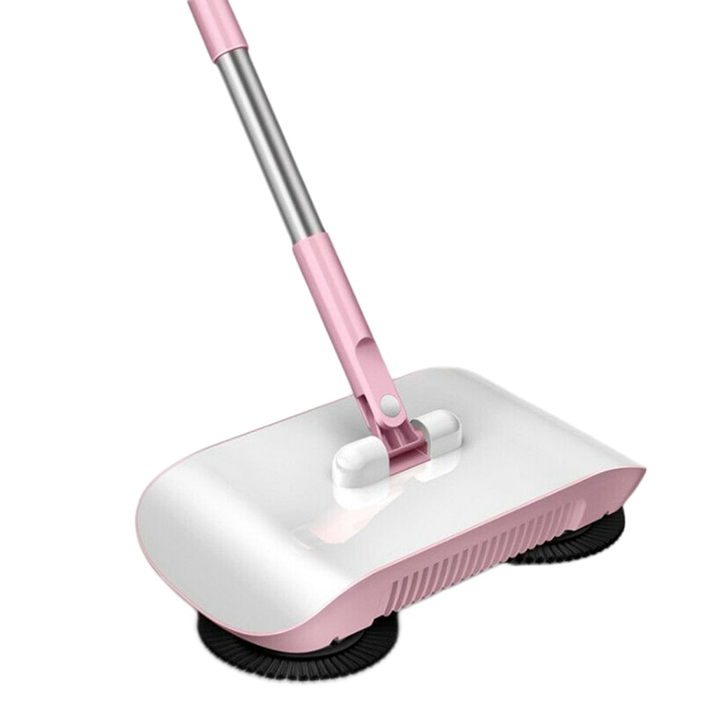 2 in 1 Hand Push Lazy Cleaning Sweeping Broom Set Home Sweeper with Rags 66CY
