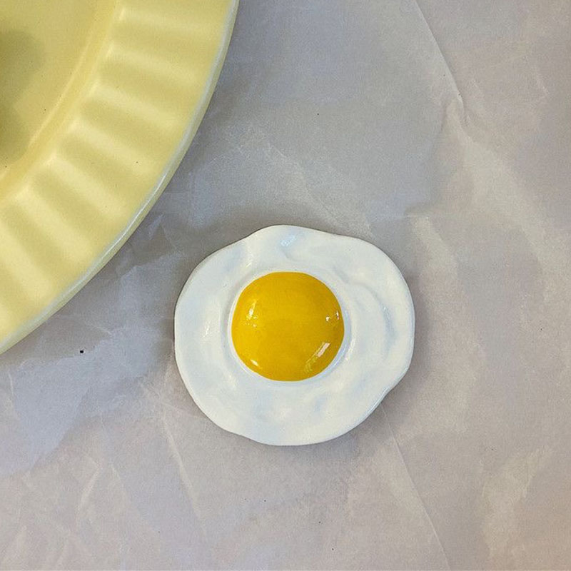 Imanes de nevera 3D con respaldo magnético y de pan simulado para notificaciones y decoración, imanes de nevera de comida simulada: YELLOW