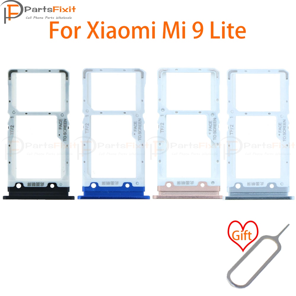 SIM Card Tray for Mi9 Lite SIM Card Slot Mi9Lite SIM Card Holder Card Adapter for Mi 9 Lite Replacements with free Eject Pin