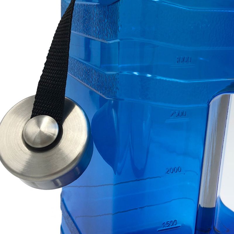 Garrafa de água dos esportes da grande capacidade 3.8l com punho e escala o copo bebendo reusável exterior da prova do escape para correr