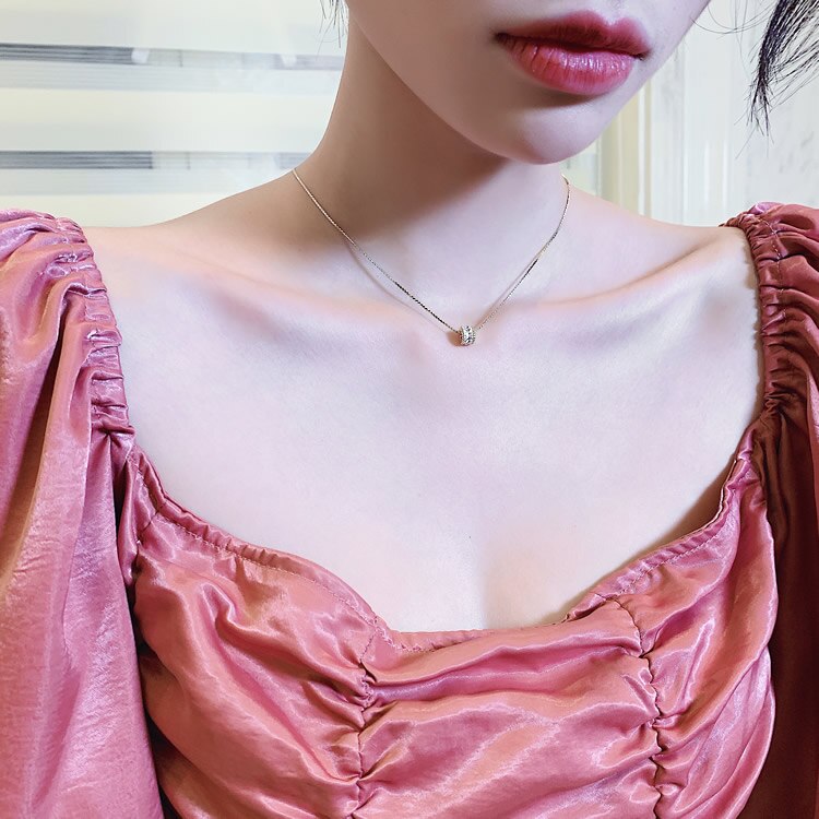Klassieke ronde zirkoon chokers voor dames, kettingen, eenvoudige, prachtige kristallen sieraden, oorbellen