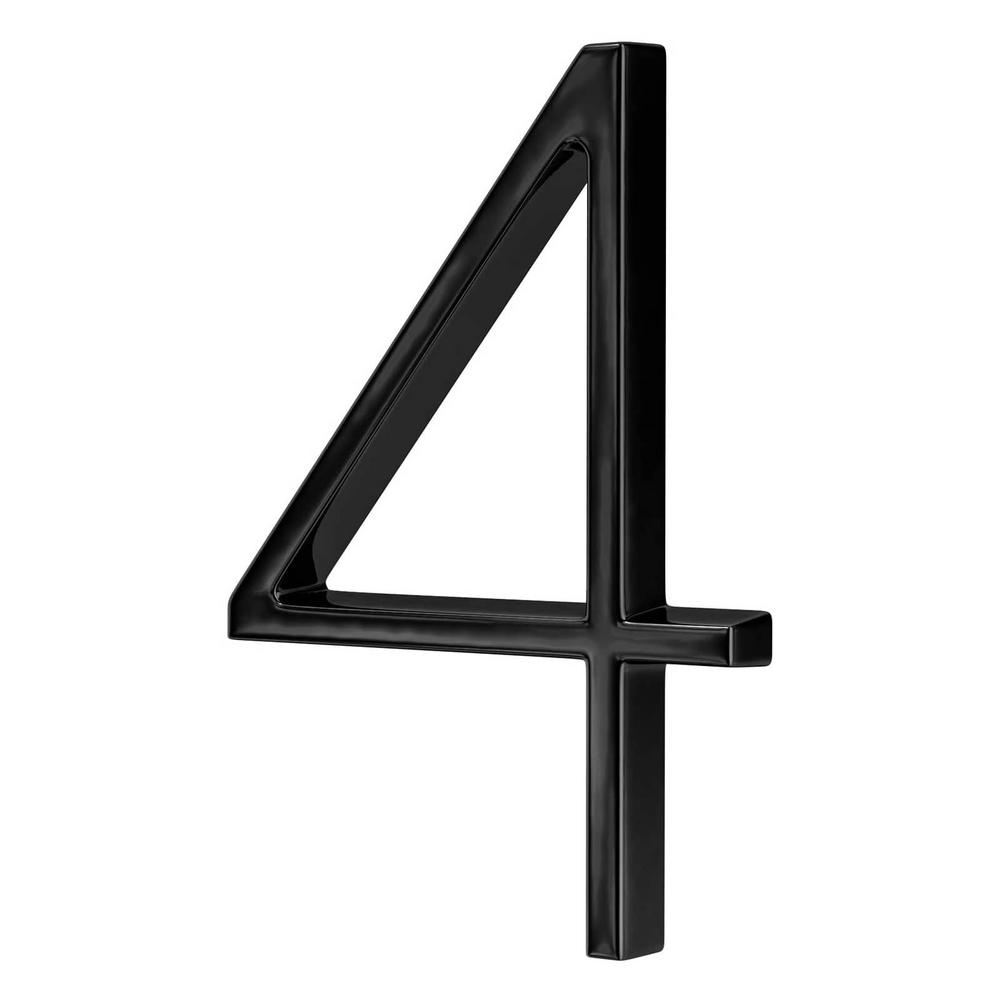 Floating House Number Modern Mailbox Numbers For Yard Street Easy-to-Read Font Non-rusting And Premium Used In Houses Gardens: 4