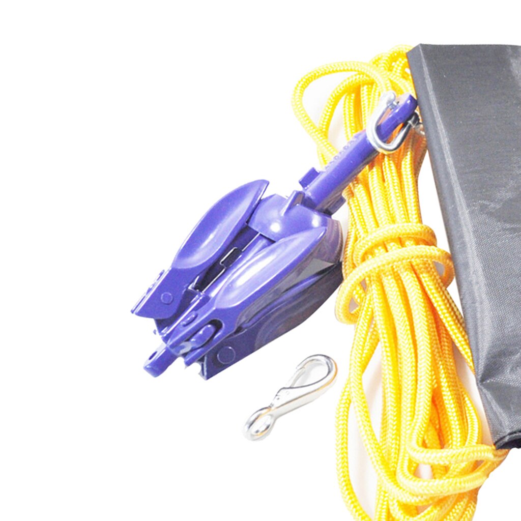 Kit d&#39;ancrage pour petit bateau ancre de grappin pliante pour Kayak, canoë, avec corde de remorquage et sac de transport