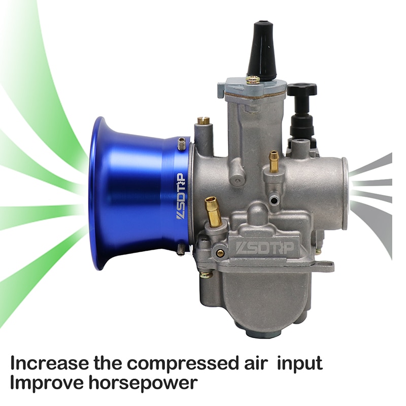 ALconstar-carburateur modifié, 50mm, filtre à Air, tasse et klaxon, 24/26/28/30 PE CVK28/30, adapté à Keihin OKO KOSO PWK