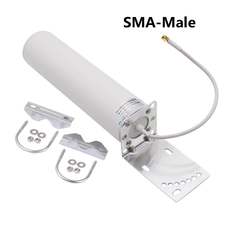 Wifi antenner 4g lte utomhus fat antenn vattentät sma crc 9 ts9 omni antenn hög förstärkning 698-2700 mhz för huawei router modem: 30cm sma hane